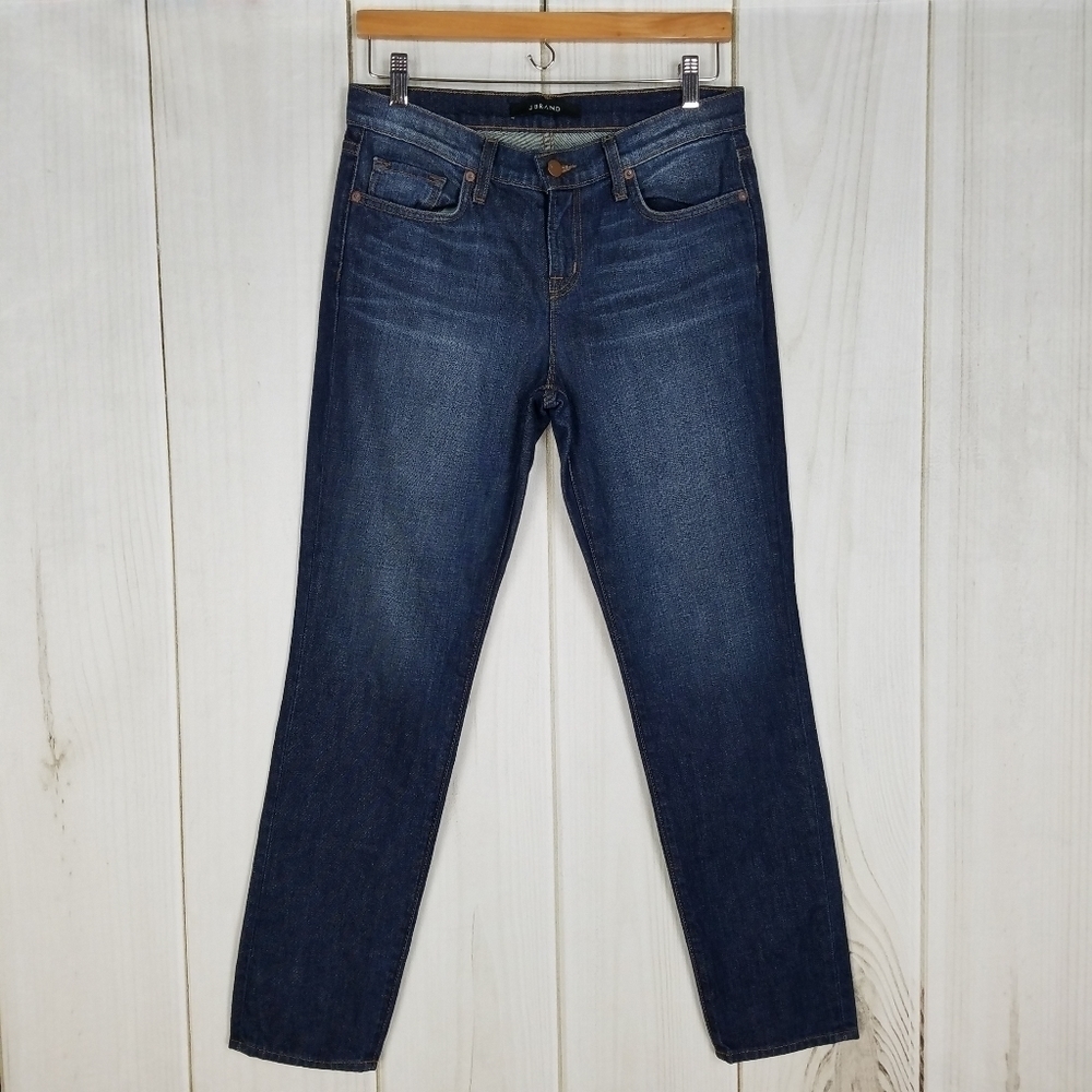 J BRAND Women's Mid Waist Semi Straight Leg Aiden Ringer Jeans Size 26